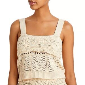 LUCY PARIS Kirana Crochet Top